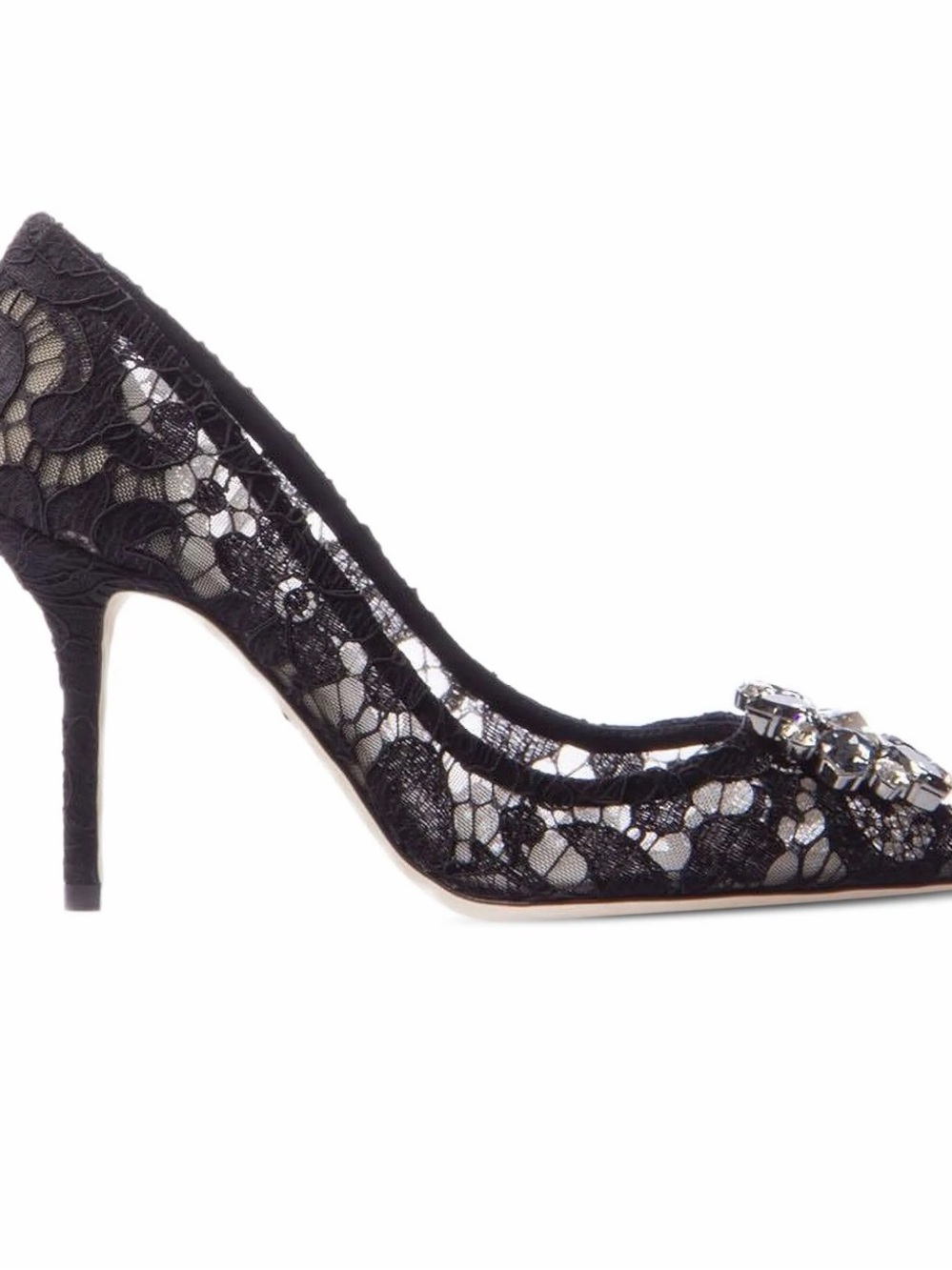 Dolce & Gabbana Black Lace Heels